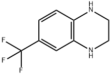 6-(三氟甲基)-1,2,3,4-四氢喹喔啉 结构式