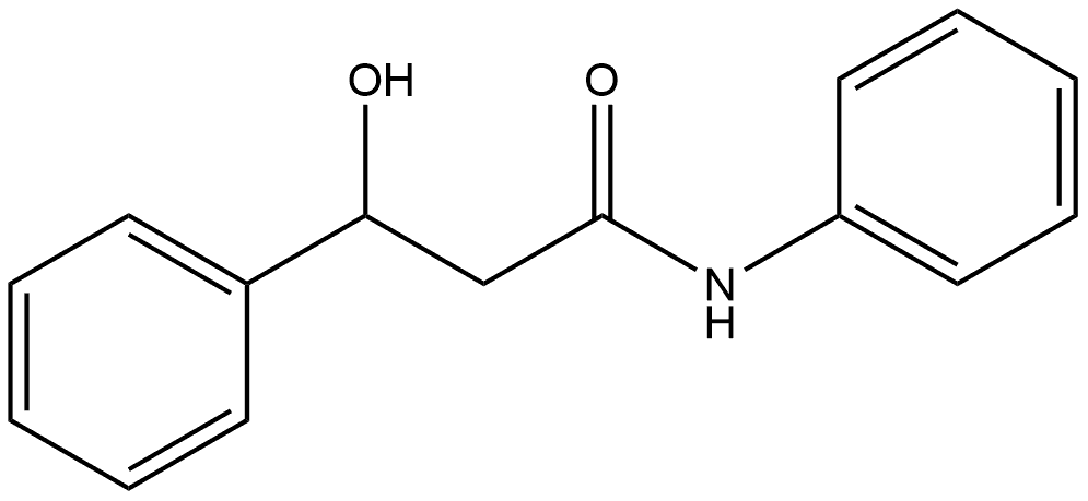 Benzenepropanamide, β-hydroxy-N-phenyl- 结构式