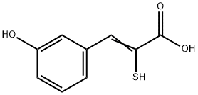 2-Propenoic acid, 3-(3-hydroxyphenyl)-2-mercapto- 结构式