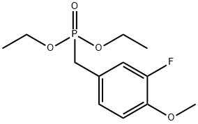 4-甲氧基-3-氟苄基膦酸二乙酯 结构式