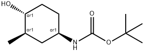 (1R,3R,4R)-4-羟基-3-甲基环己基)氨基甲酸叔丁酯 结构式