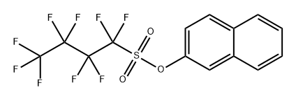 1-Butanesulfonic acid, 1,1,2,2,3,3,4,4,4-nonafluoro-, 2-naphthalenyl ester 结构式