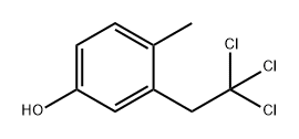 Phenol, 4-methyl-3-(2,2,2-trichloroethyl)- 结构式