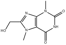 8-(Hydroxymethyl)-3,7-dimethyl-1H-purine-2,6(3H,7H)-dione 结构式