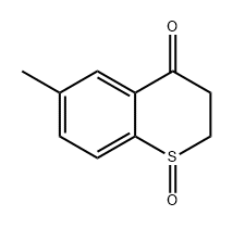 4H-1-Benzothiopyran-4-one, 2,3-dihydro-6-methyl-, 1-oxide 结构式