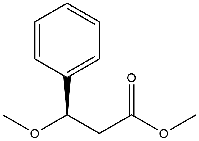 Benzenepropanoic acid, β-methoxy-, methyl ester, (R)- (9CI) 结构式