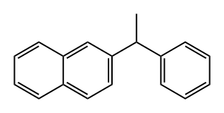 2-(1-苯乙基)萘 结构式