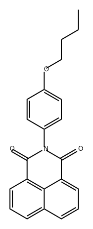 2-(4-BUTOXYPHENYL)-1H-BENZO[DE]ISOQUINOLINE-1,3(2H)-DIONE 结构式