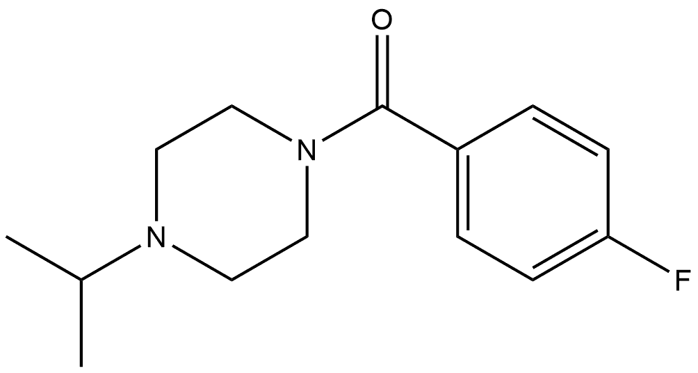 (4-Fluorophenyl)[4-(1-methylethyl)-1-piperazinyl]methanone 结构式