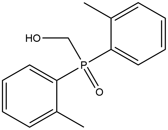 1-[Bis(2-methylphenyl)phosphinyl]methanol 结构式