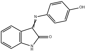 2H-Indol-2-one, 1,3-dihydro-3-[(4-hydroxyphenyl)imino]- 结构式