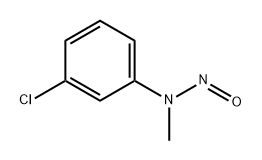 (3-氯苯基)甲基亚硝胺 结构式