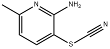 6-甲基-3-硫氰基吡啶-2-胺 结构式