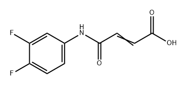 2-Butenoic acid, 4-[(3,4-difluorophenyl)amino]-4-oxo- 结构式