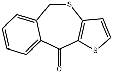 5,10-dihydrobenzo-thieno<2,3-b>thiepin-10-one 结构式