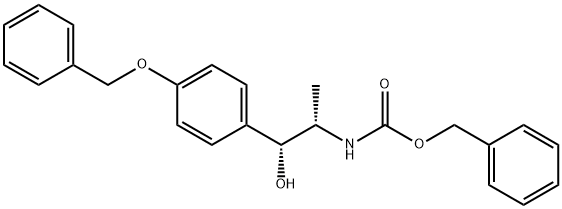 苄基 N-[(1R,2 S)-1-(4-(苄氧基)苯基) -1-羟基丙烷 -2-基]氨基甲酸酯 结构式