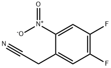 2-(4,5-二氟-2-硝基苯基)乙腈 结构式