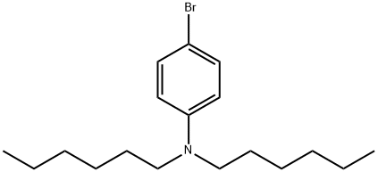 4-溴-N,N-二己基苯胺 结构式
