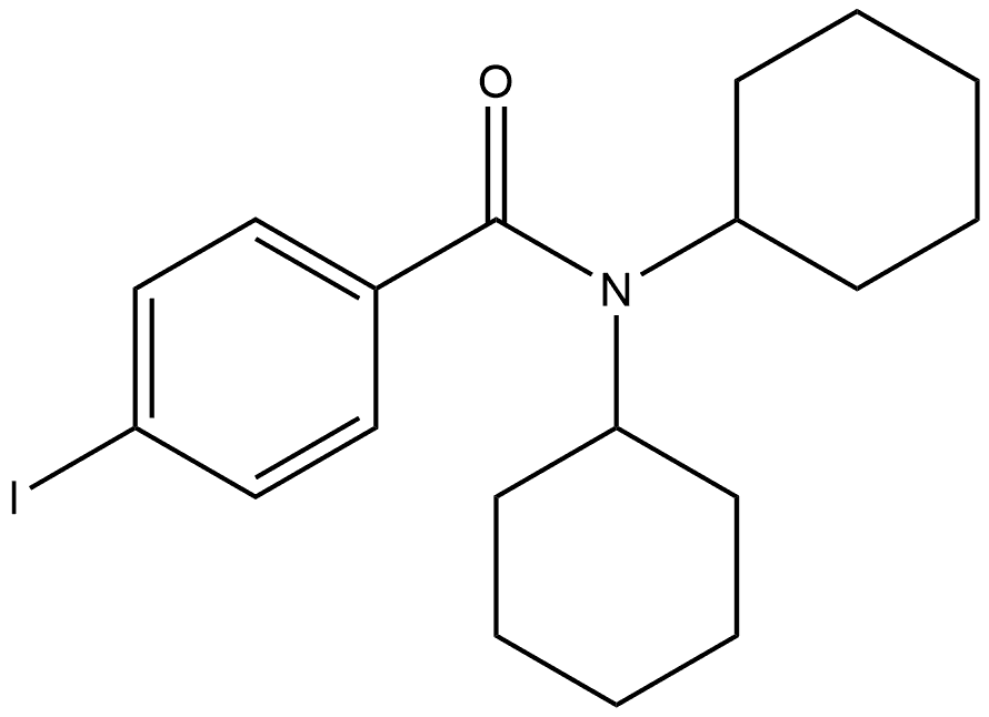 N,N-Dicyclohexyl-4-iodobenzamide 结构式