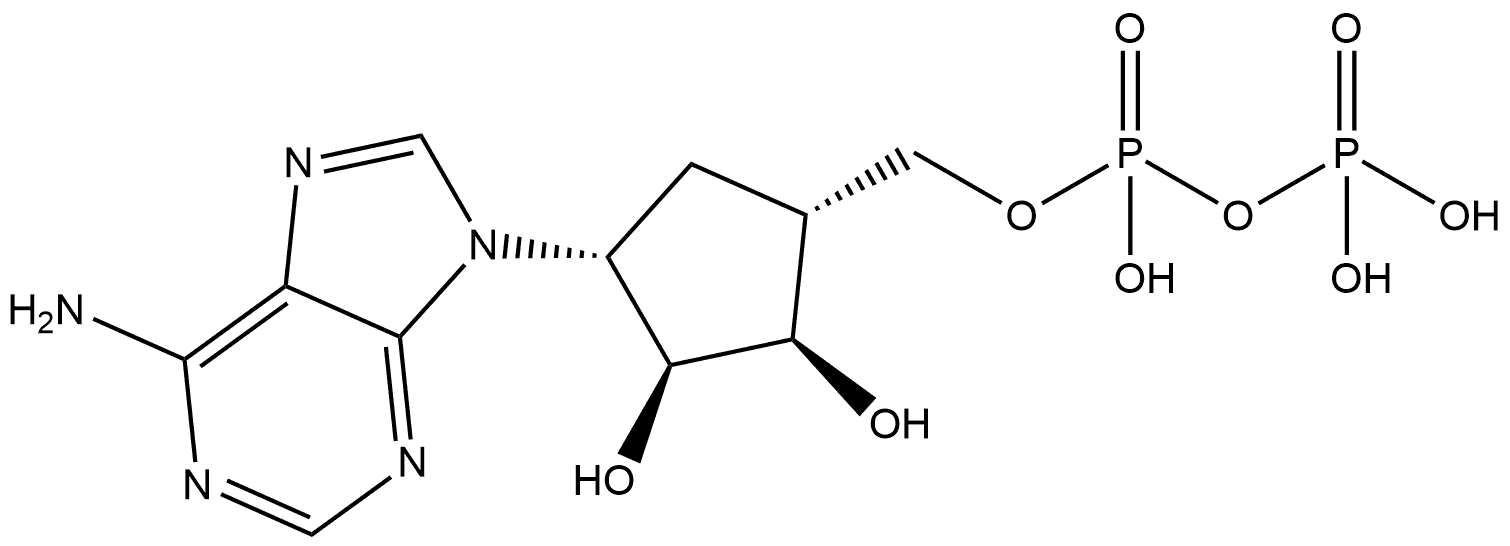 化合物 ARISTEROMYCIN DIPHOSPHATE 结构式