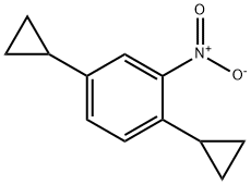 Benzene, 1,4-dicyclopropyl-2-nitro- 结构式