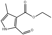 2-甲酰基-4-甲基-1H-吡咯-3-羧酸乙酯 结构式