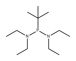 双(二乙基氨基)叔丁基膦 结构式