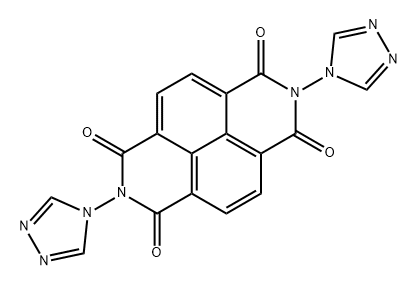2,7-二(4H-1,2,4-三唑-4-基)苯并[LMN][3,8]菲咯啉-1,3,6,8(2H,7H)-四酮 结构式