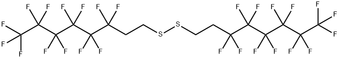 Disulfide, bis(3,3,4,4,5,5,6,6,7,7,8,8,8-tridecafluorooctyl) 结构式