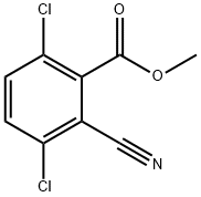 Benzoic acid, 3,6-dichloro-2-cyano-, methyl ester 结构式