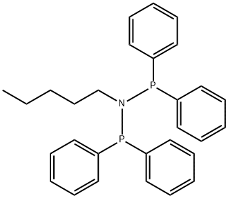 Phosphinous amide, N-(diphenylphosphino)-N-pentyl-P,P-diphenyl- 结构式
