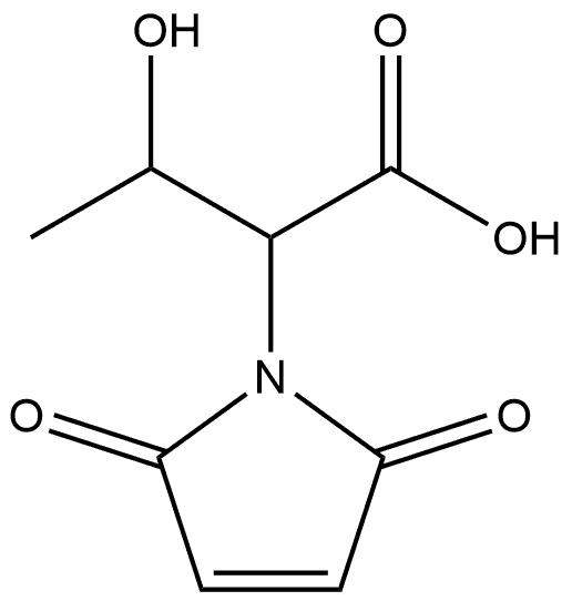 1H-Pyrrole-1-acetic acid, 2,5-dihydro-α-(1-hydroxyethyl)-2,5-dioxo 结构式