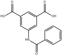 1,3-Benzenedicarboxylic acid, 5-(benzoylamino)- 结构式