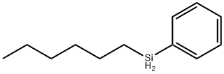 Benzene, (hexylsilyl)- 结构式