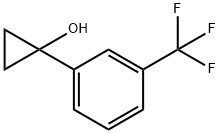 1-[3-(三氟甲基)苯基]环丙-1-醇 结构式