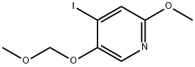 Pyridine, 4-iodo-2-methoxy-5-(methoxymethoxy)- 结构式