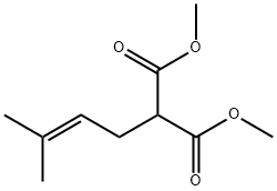 Propanedioic acid, 2-(3-methyl-2-buten-1-yl)-, 1,3-dimethyl ester 结构式