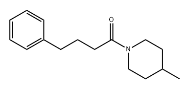 1-(4-甲基哌啶-1-基)-4-苯基丁-1-酮 结构式
