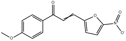 3,5-(NITRO-2-FURYL)-1-(4-METHOXY)PHENOL-2-PROPEN-1-ONE 结构式