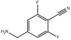 4-(氨甲基)-2,6-二氟苯腈 结构式