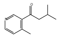 1-Butanone, 3-methyl-1-(4-methyl-3-pyridinyl)- 结构式