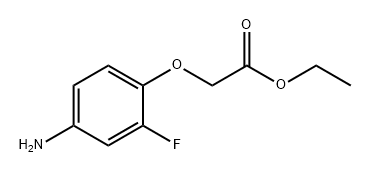 2-(4-氨基-2-氟苯氧基)乙酸乙酯 结构式