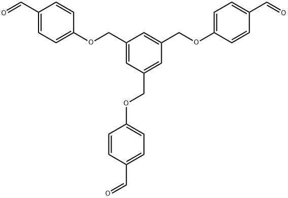 1,3,5-TRIS(FORMYLPHENOXYMETHYL)BENZENE 结构式