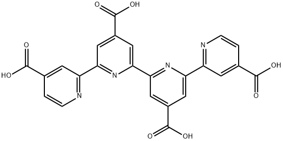 2,2':6',2'':6'',2'''-季吡啶]-4,4',4'',4'''-四羧酸 结构式