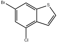 Benzo[b]thiophene, 6-bromo-4-chloro- 结构式