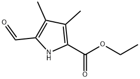 5-Formyl-3,4-dimethyl-pyrrole-2-carboxylic acid ethyl ester 结构式