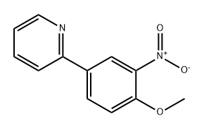 Pyridine, 2-(4-methoxy-3-nitrophenyl)- 结构式