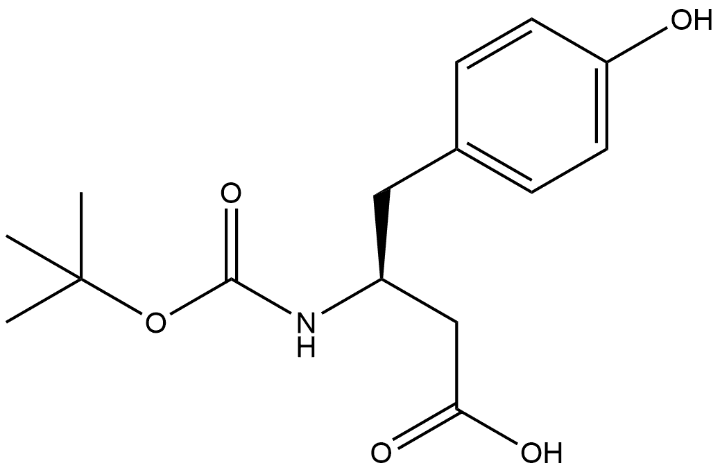 BOC-L-Β-高酪氨酸 结构式