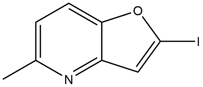 2-碘-5-甲基呋喃并[3,2-B]吡啶 结构式