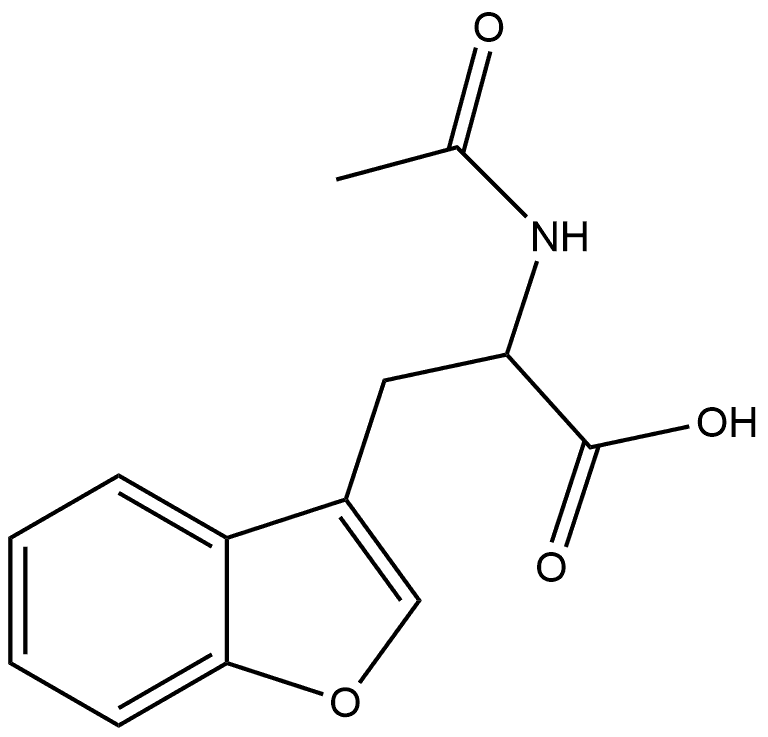 3-Benzofuranpropanoic acid, α-(acetylamino)- 结构式